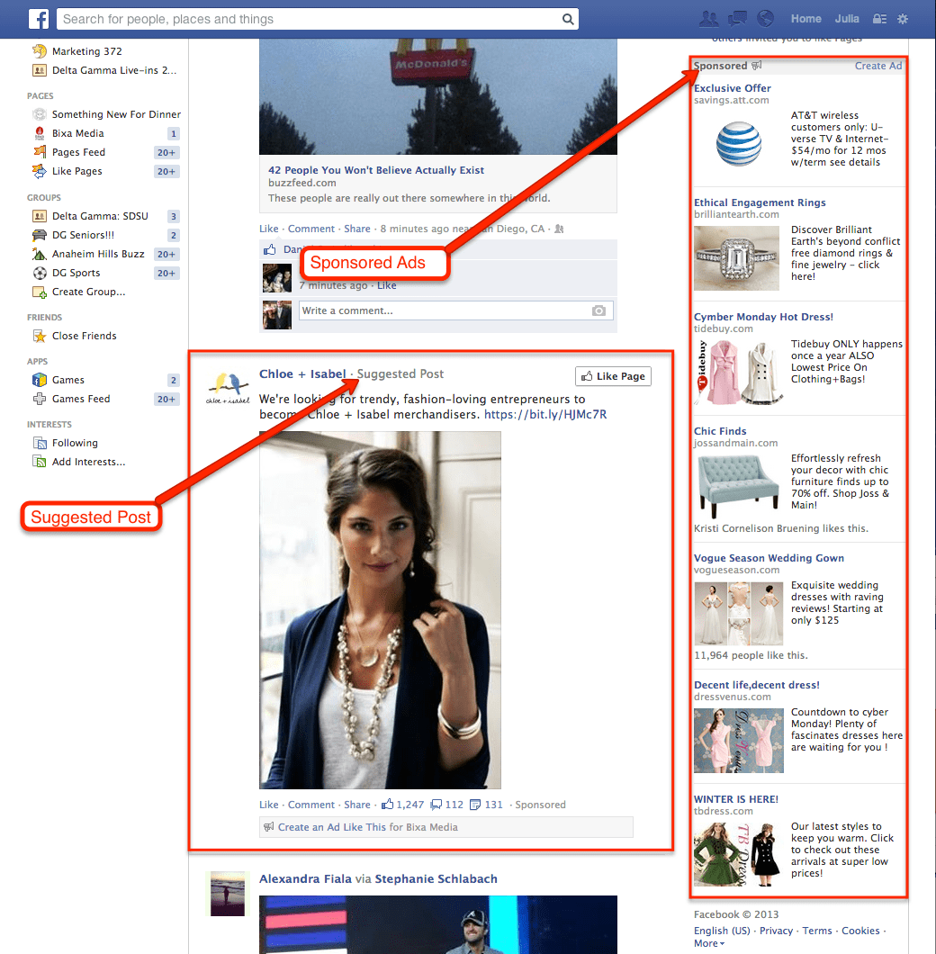 Social Facebook Ads